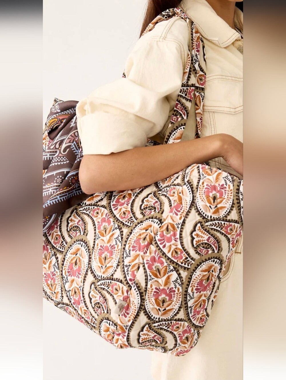 Vera Bradley Knollton Tote Bag In Blooming Paisley Decor NWT